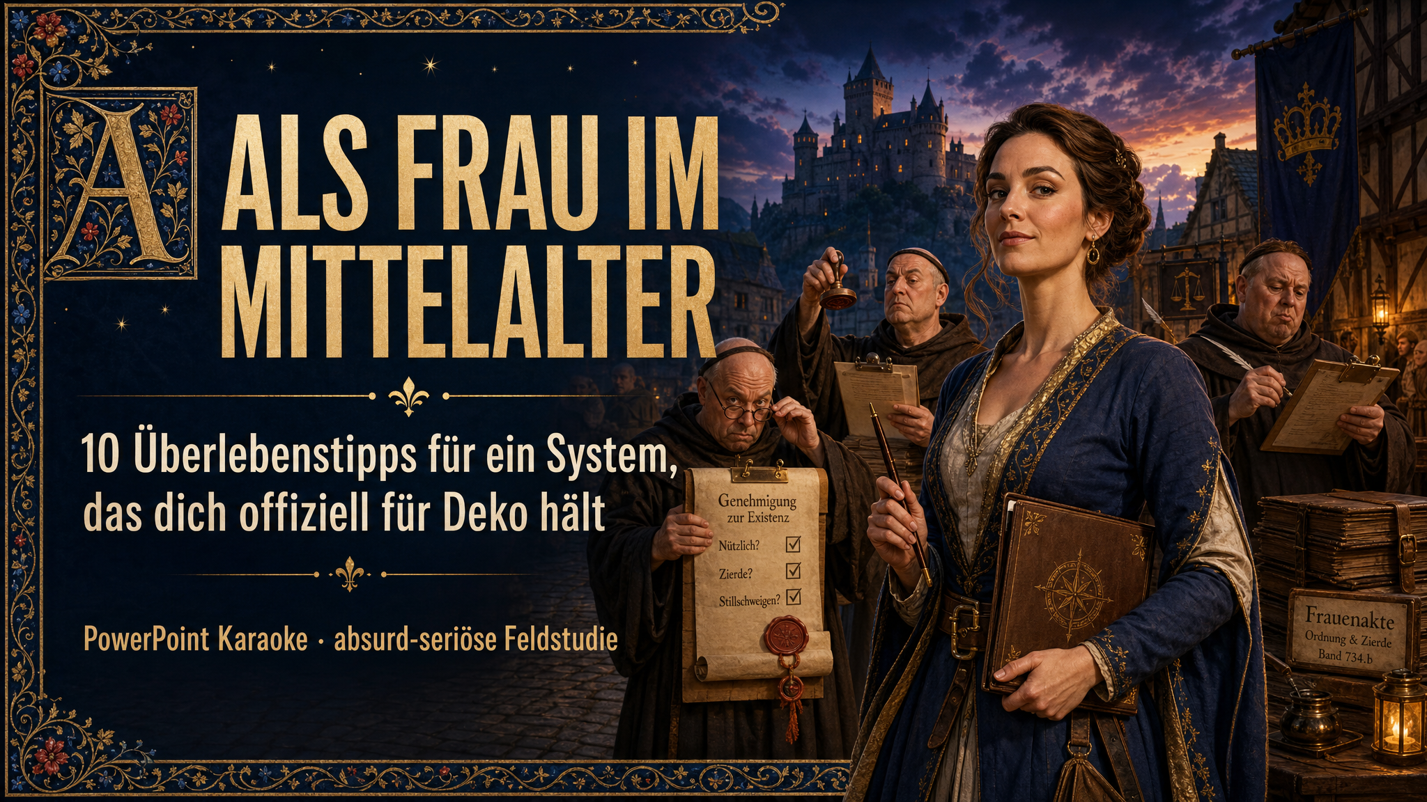 Slide 1 Vorschau: Als Frau im Mittelalter: 10 Überlebenstipps