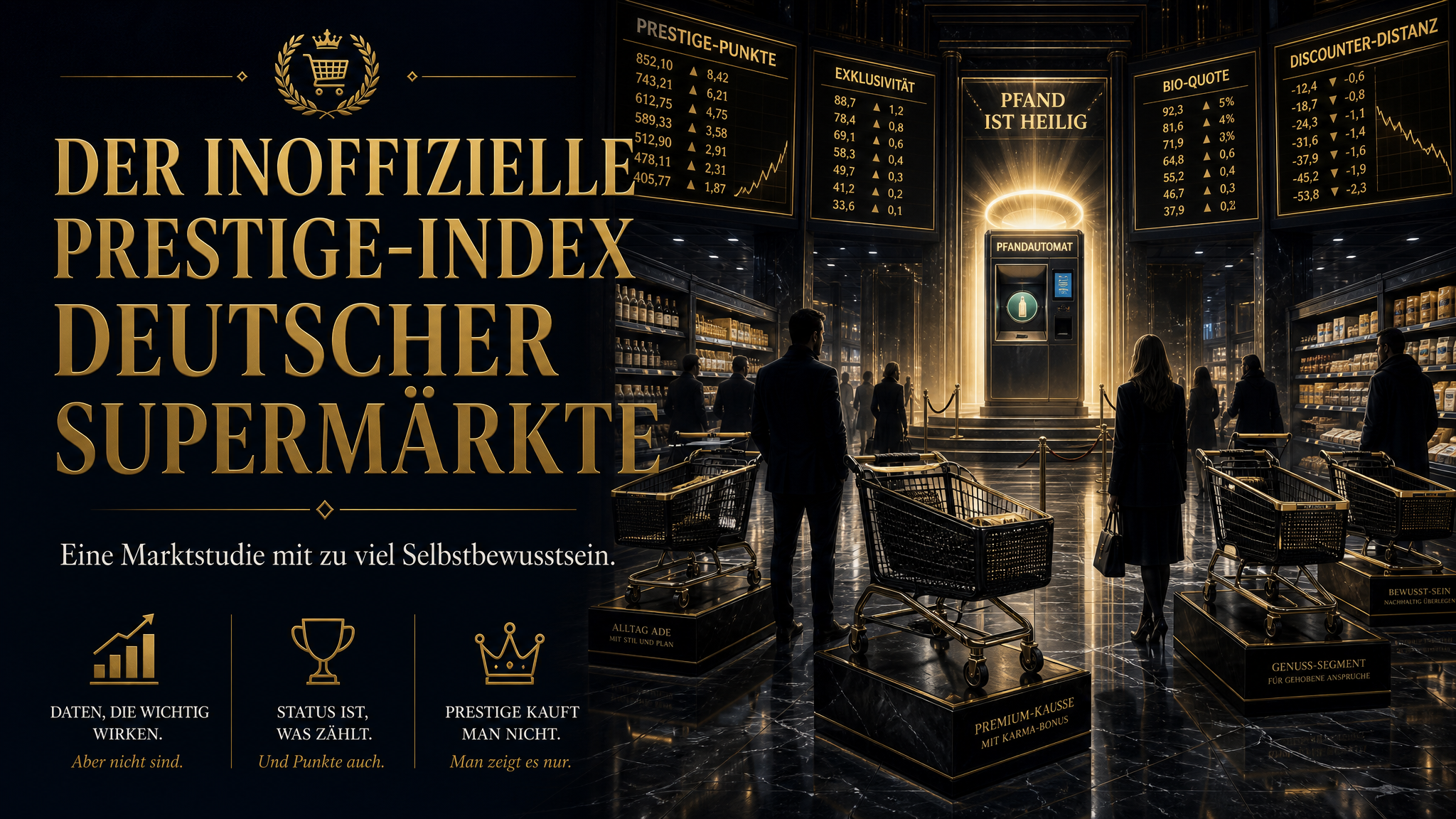 Slide 1 Vorschau: Der inoffizielle Prestige-Index deutscher Supermärkte