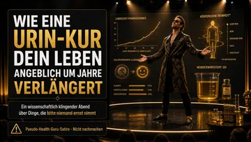 Slide 1 Vorschau: Wie eine Urin-Kur dein Leben angeblich verlängert